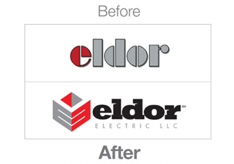 Eldor Logo - Before and After