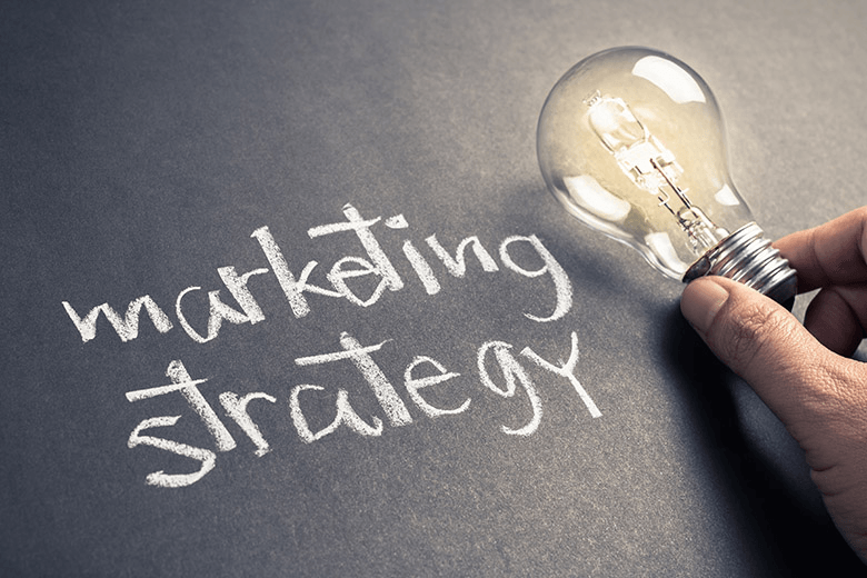 Marketing Strategy with lightbulb