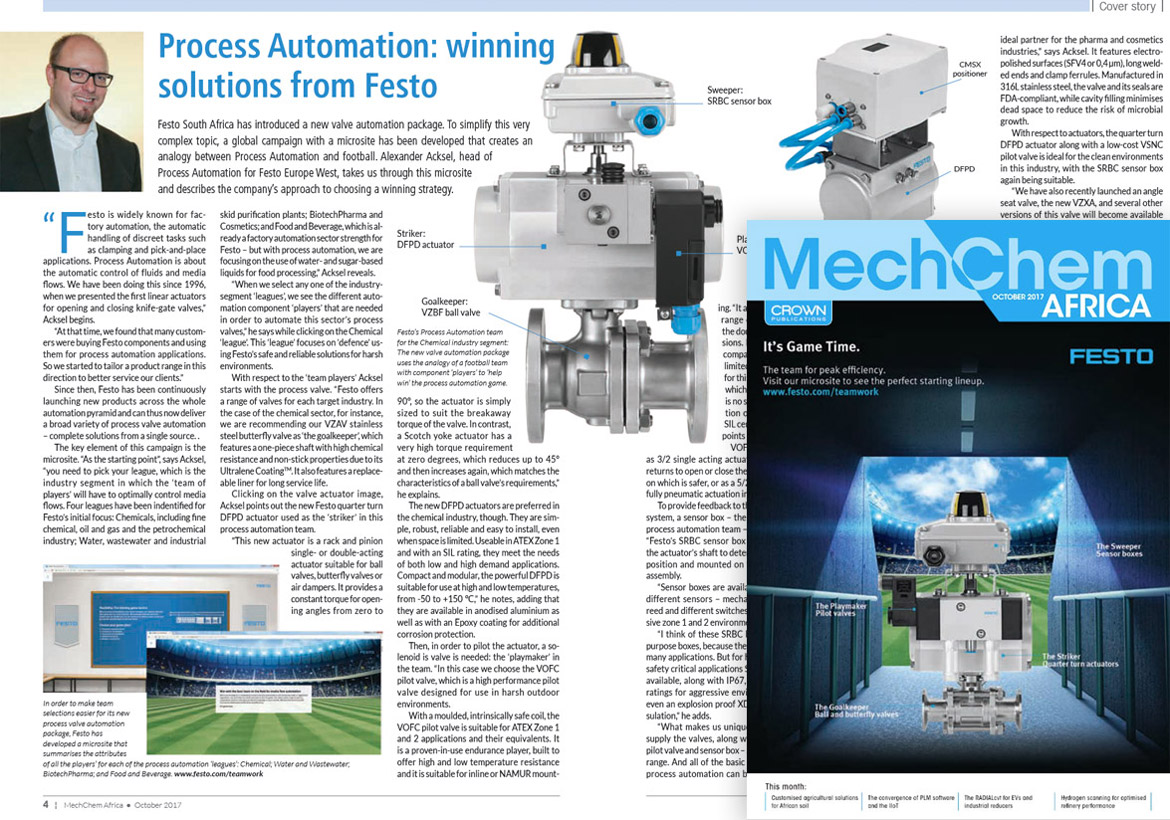 Festo magazine article Process Automation