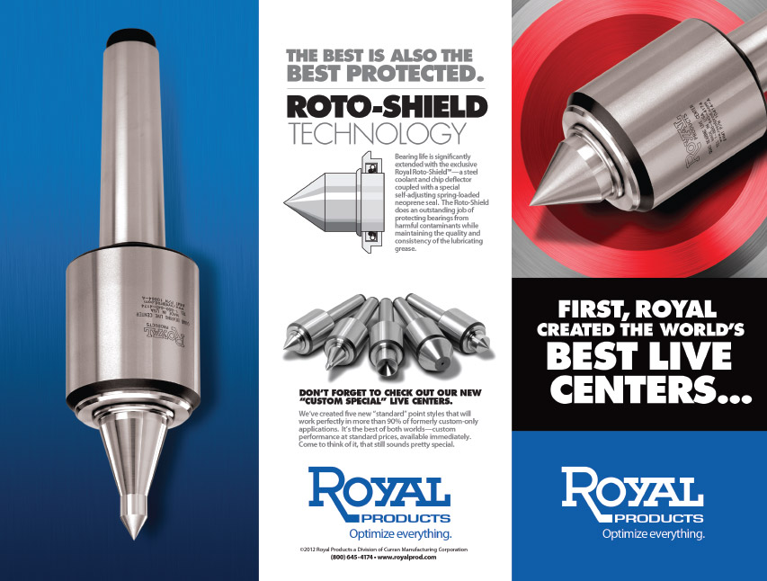 Royal Products trifold brochure mockup