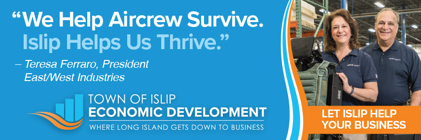 Town of Islip Economic Development and East/West Industries digital ad banner