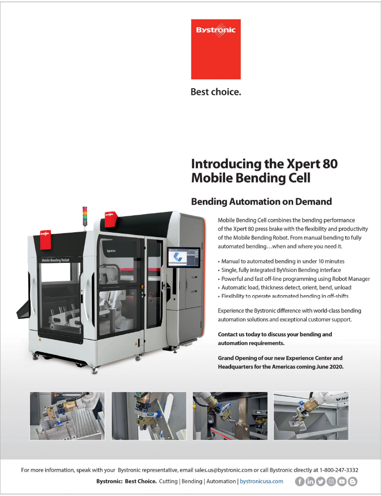 Bystronic Advertisement - Xpert 80 Mobile Bending Cell