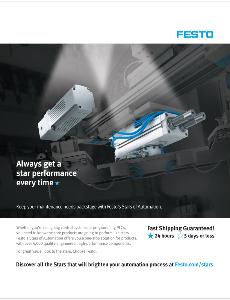 Festo ad - Always get a star performance every time