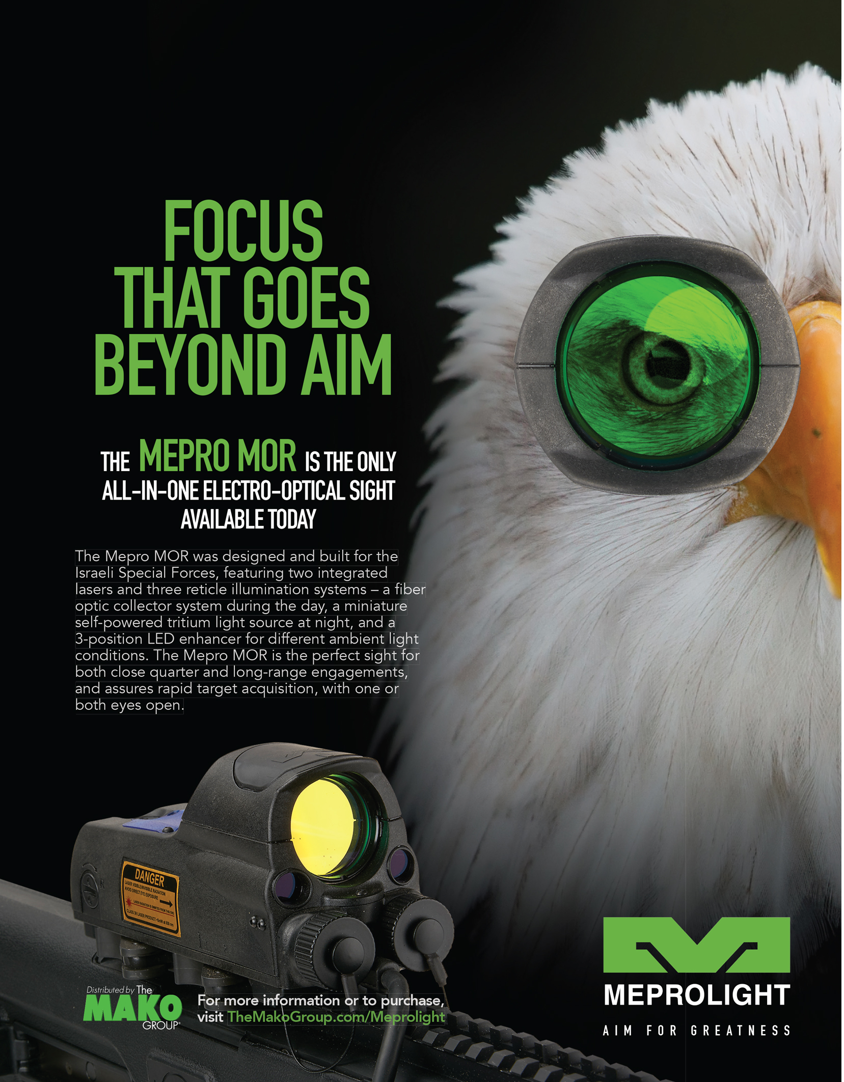Mako Meprolight ad - Focus that goes beyond aim