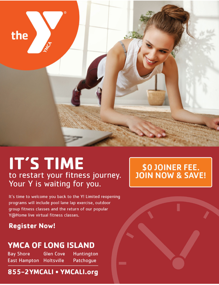 YMCA Ad - It's time to restart your fitness journey.
